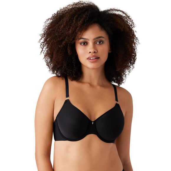 Wacoal Womens Simply Done T-Shirt Bra Black Size 36C - Picture 1 of 1